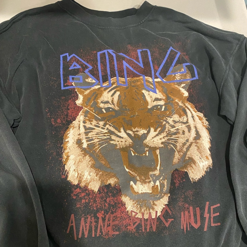 Anine bing black tiger sweatshirt